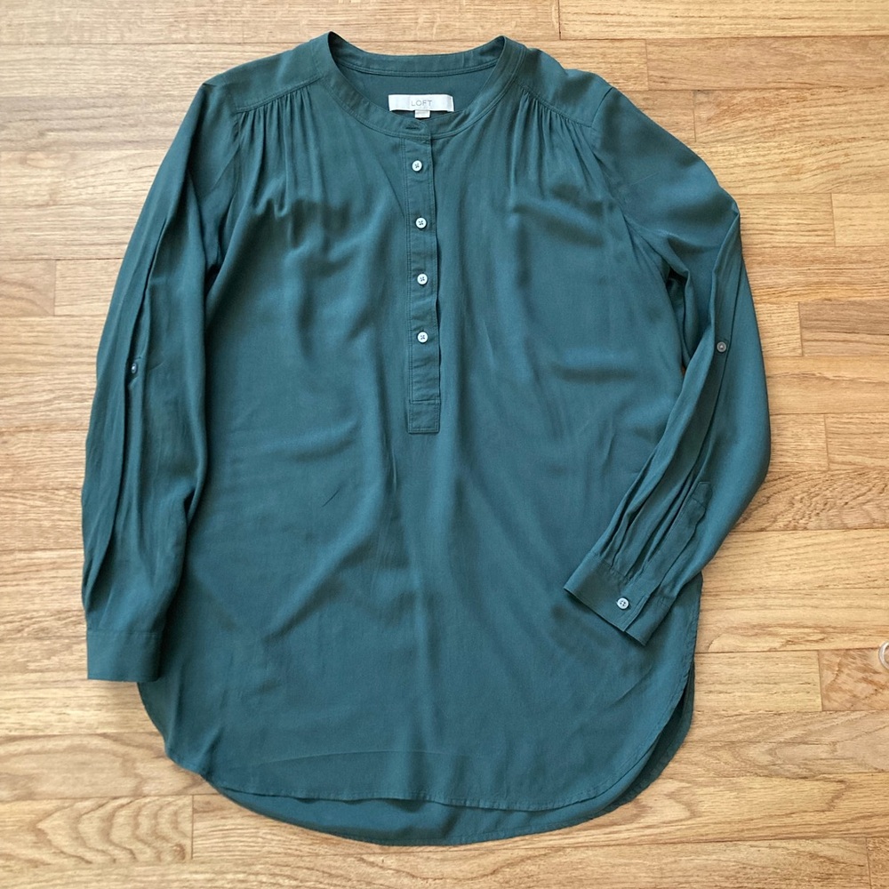 LOFT Button-Down Blouse